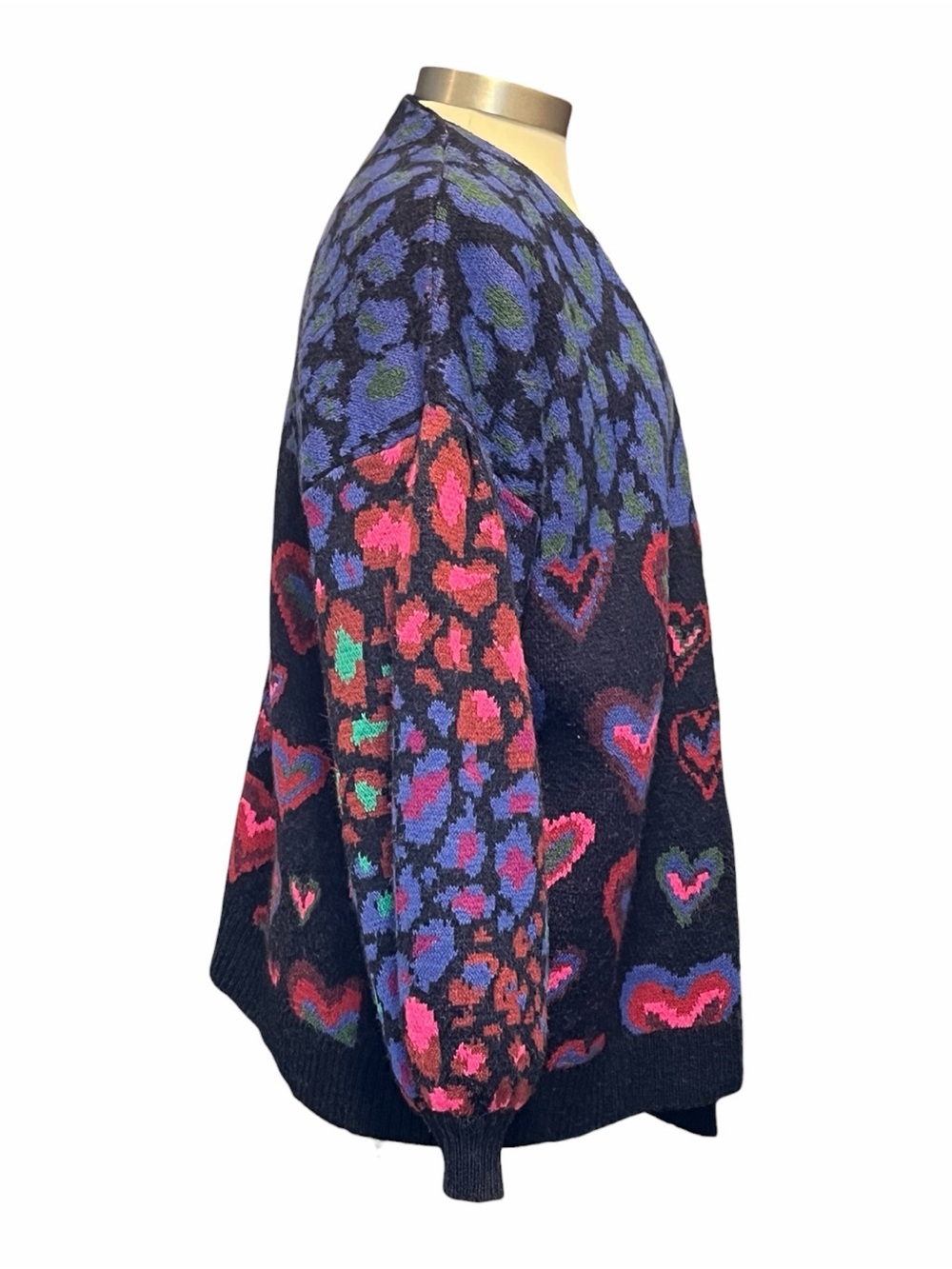 Farm Rio Heart Leopard Open Cardigan - Picture 2 of 5